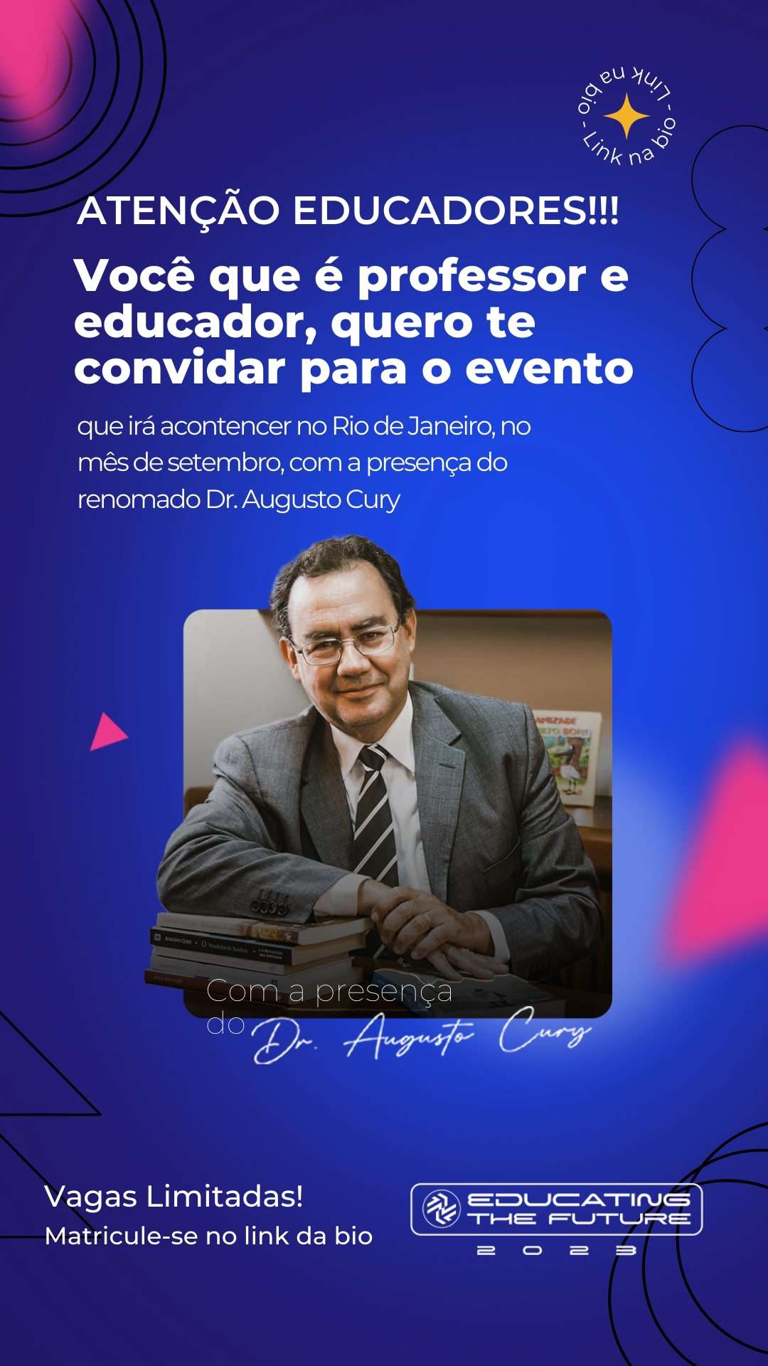 Evento com Dr. Augusto Cury - Instagram